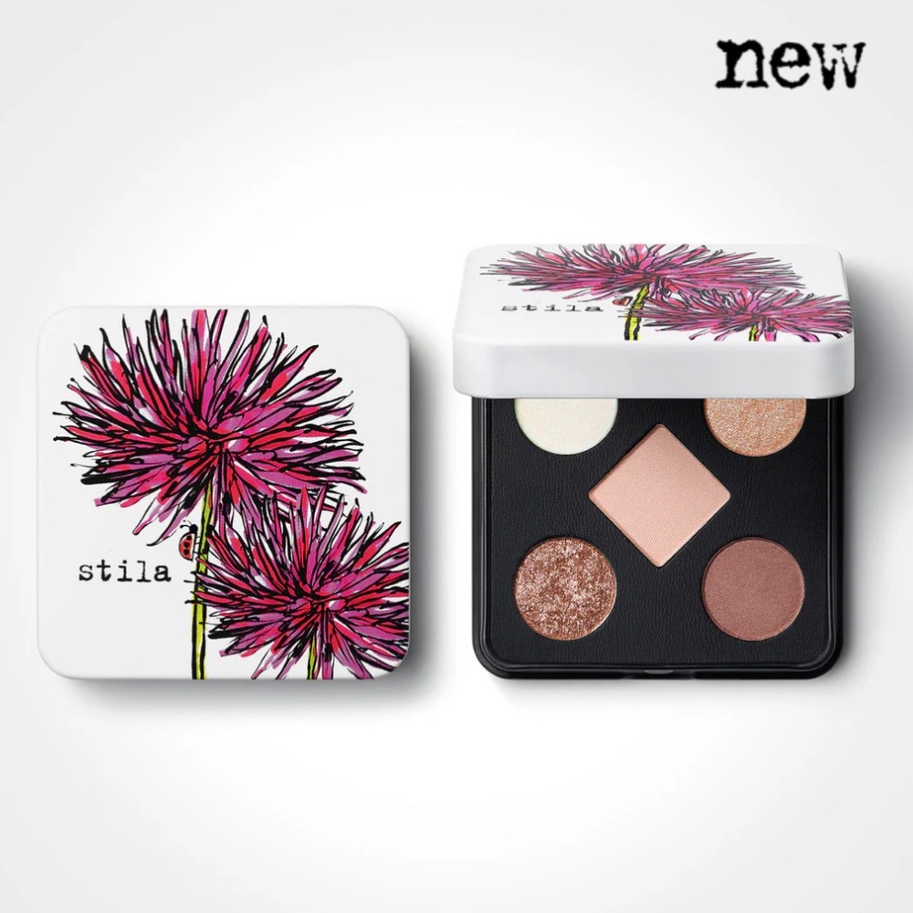 Stila Pocket Play Shadow Pallet Pretty Petal Metallic NEW PC